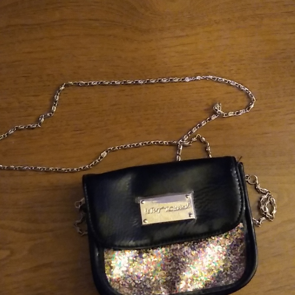 Betsey Johnson small glitter purse